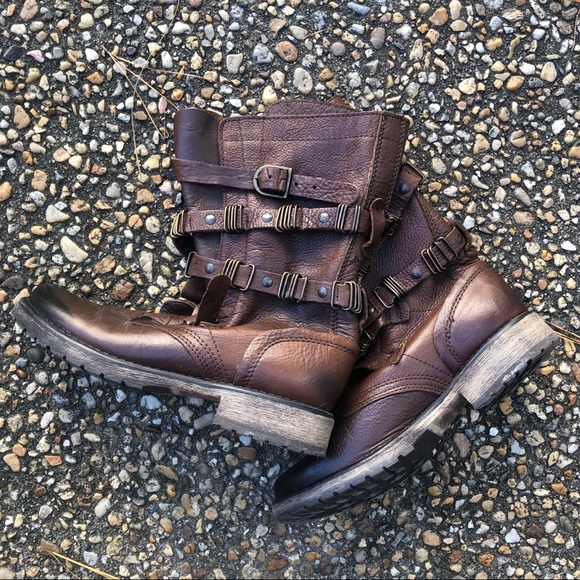 Steve Madden Bekket Harness biker motorcycle boots - Picture 2 of 7
